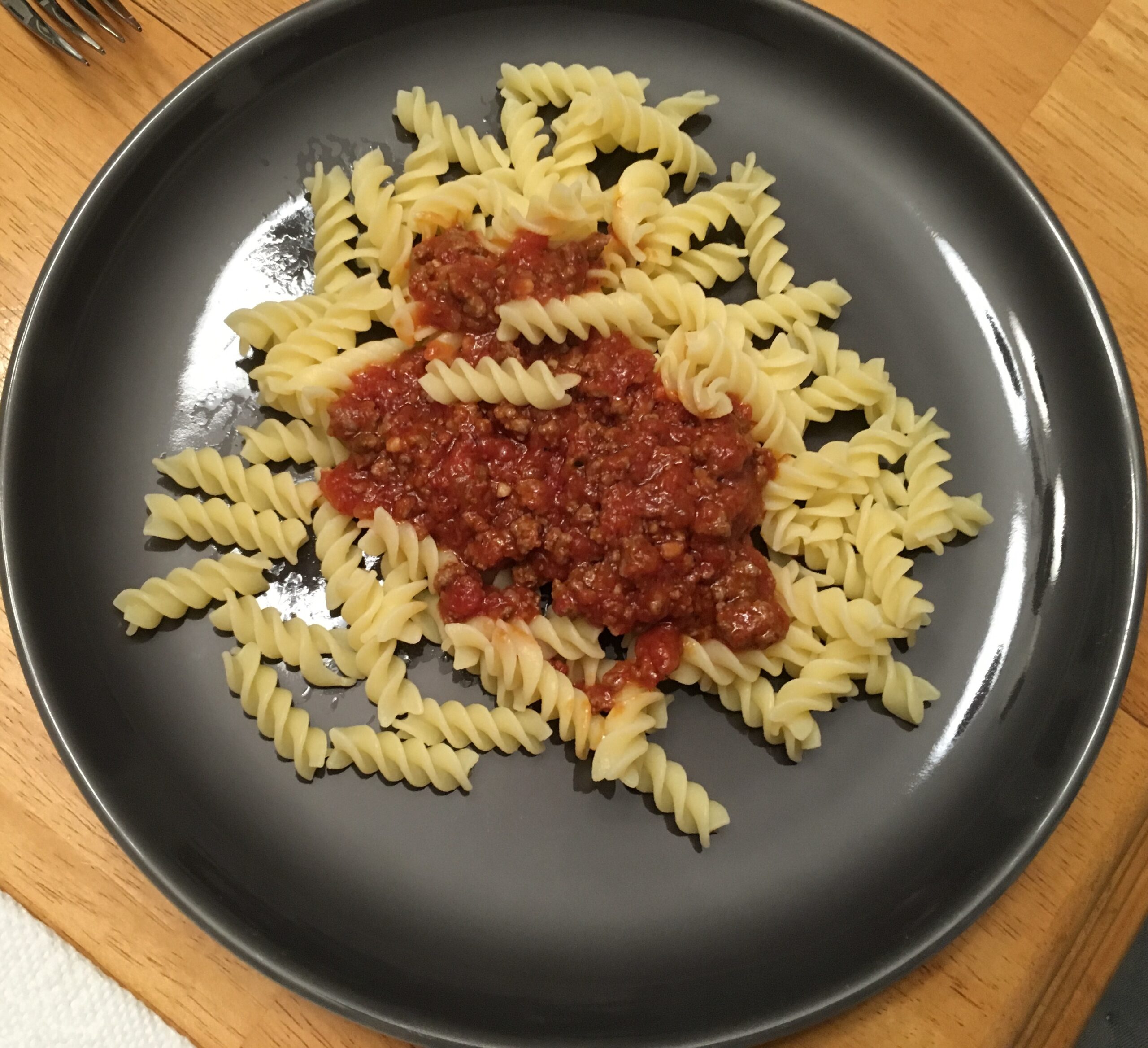 pasta with meat sauce